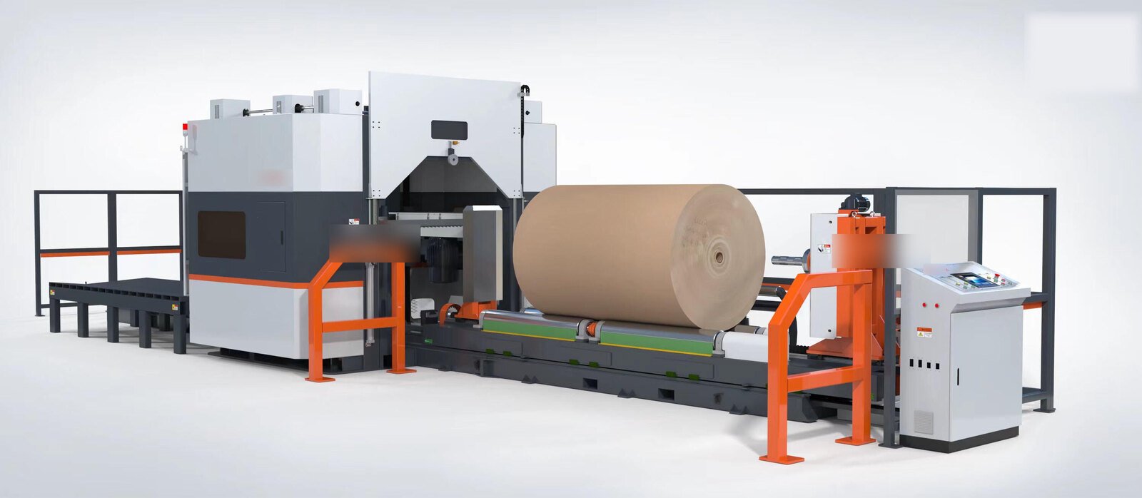 Paper/Board Rolls Band Saw Cutting Machine for reel trimming & reject recovery