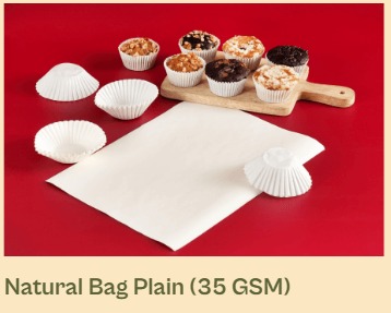 MG White Natural Plain Kraft 35g for Bags